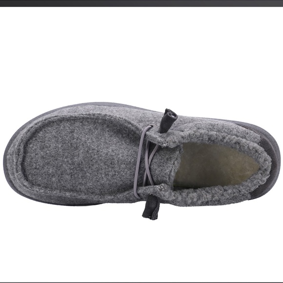 LAMO Samuel Grey Wool Slip On Casual Shoes Mens 11 NEW - Picture 6 of 7